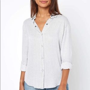 Rails Eliza button down pin stripe shirt